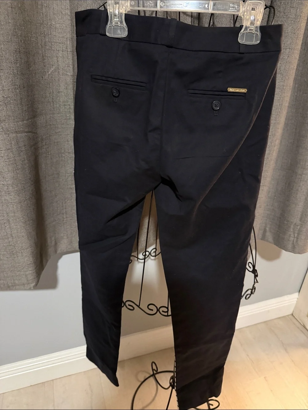 Michael Kors Navy & White Houndstooth Pants